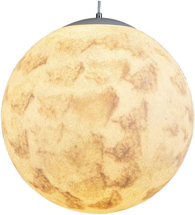 Lámpara colgante de techo impresa en 3D con bola de resina moderna y elegante