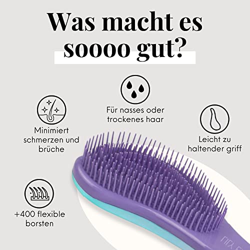 Ikoo Haarbürste von Lily England ohne Ziepen für alle Haartypen