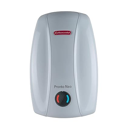 Racold Pronto Neo Water Heater I 3 KW Vertical Instant Geyser I White (6 Litre)