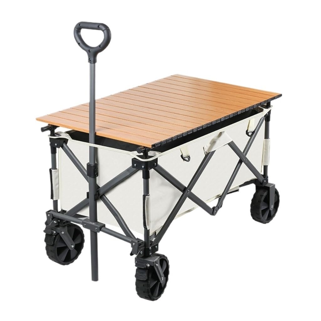 vrfvsdasAAS camping cart， Cart Foldable Outdoor Picnic Camping Shopping Portable Tool Trolley