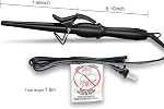 Tapered Curling Wand for Short Hair, 0.5-1 Inch Ceramic Curling Iron | Iron for Short Hair & Beach Waves, Instant Heat 280°F-400°F, LED Display, Cool Tip, Perfect for Pixie to Shoulder-Length Hair