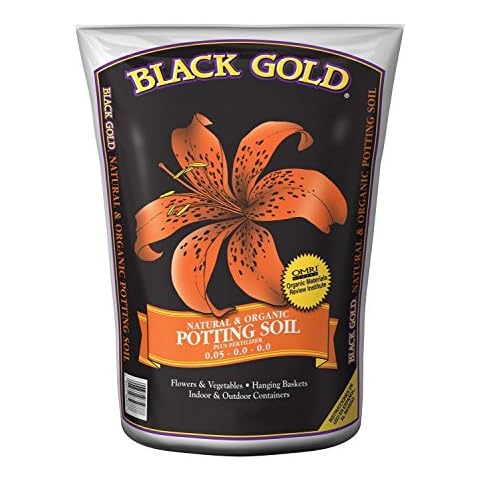 Sun Gro Horticulture SUNGRO HORTICULTURE Black 8-Quart Gold 1302040 Organic Potting Soil Cover