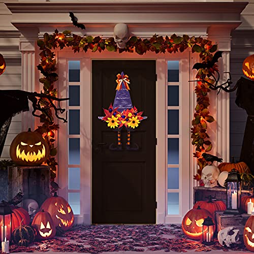 Hotop Witch Hat Metal Wreath Frame Tree Shaped Wreath Form Pirate Ship Metal Frame For Diy Crafting Centerpiece Pirate Party Winter Holiday New Year Wall Door Decoration, 12.6 X 13.4 Inch (3 Pieces) #TOP5