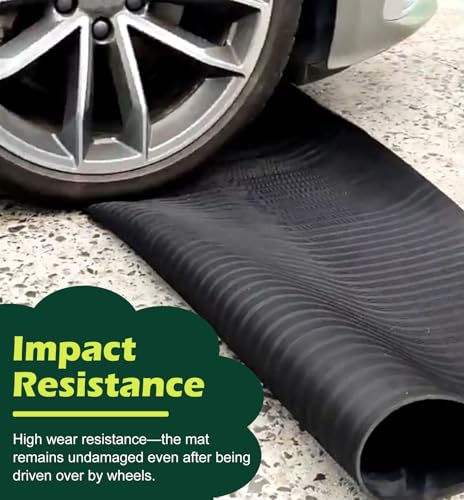Tapis de sol antidérapant haute tension vert en caoutchouc premium pour tableau 6 kV