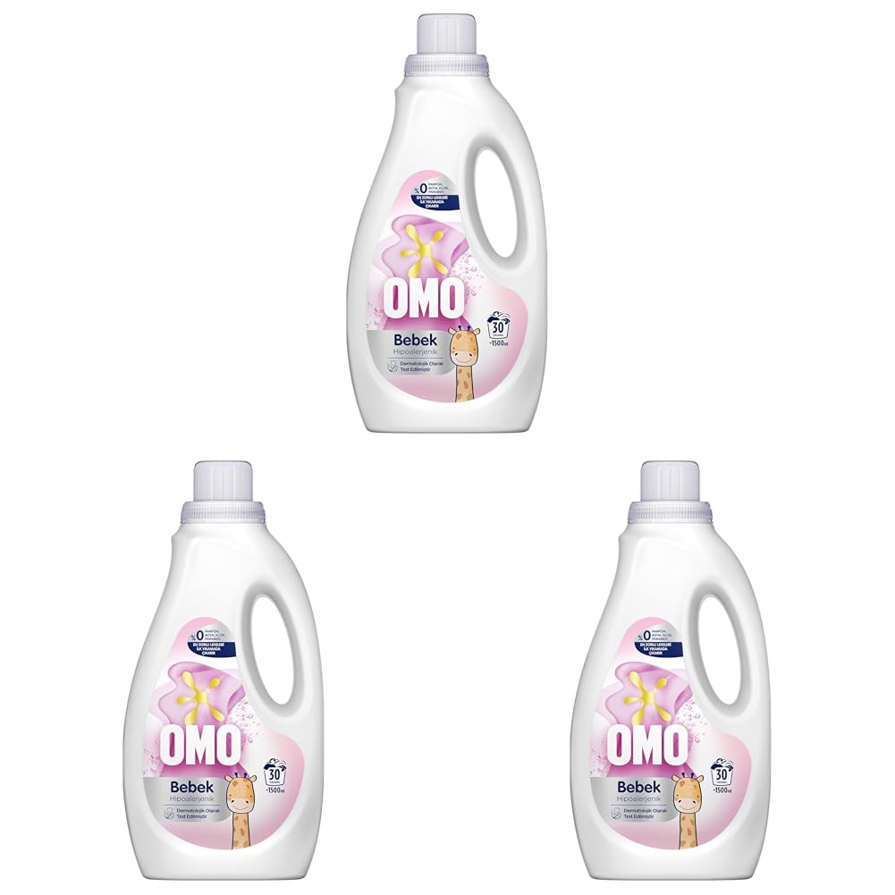 OMO Bebek Sıvı Deterjan 1500 ml (3 paketi)