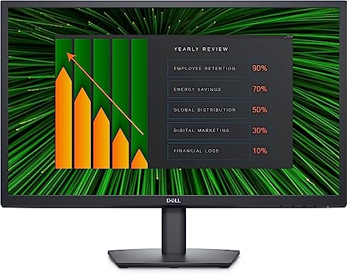 Dell-E2423HN (60.45cm) FHD Monitor 1920×1080@60 Hz, VA Panel, Brightness 250 cd/m², Anti-Glare, Colour Gamut 72% (CIE 1931), 83% (CIE 1976), Response Time, 5ms (G-to G Fast), 3 Year Warranty., Black