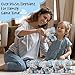 Libima 4 Pcs Small Elephant Stuffed Animals Bulk 6 Inch Cute Elephant Plush Sets Soft Cuddly Stuffed Animals for Boys Girls Baby Birthday Baby Shower Gender Reveal Party Supplies Decor(Blue)