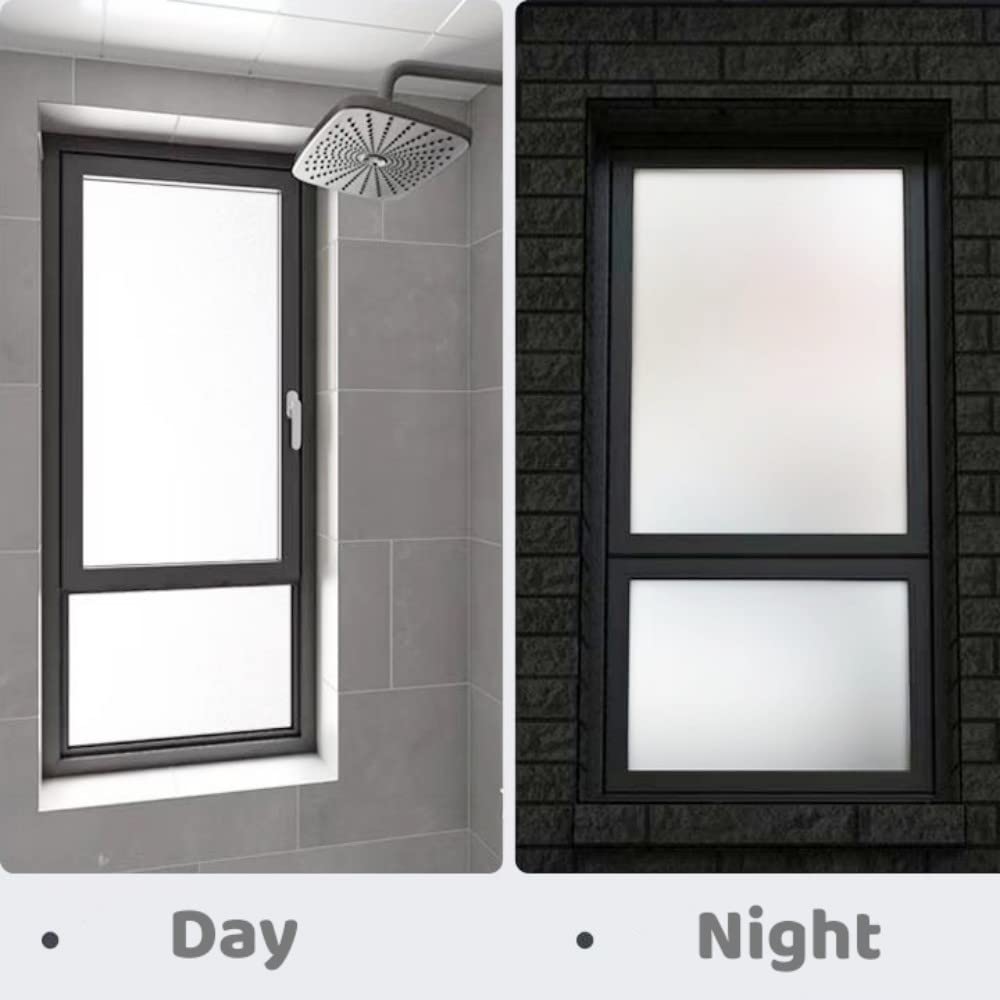 Lámina opaca para ventanas, autoadhesiva, protector de privacidad para ventanas, con efecto vidrio esmerilado, anti-UV (120 x 200 cm, mate)