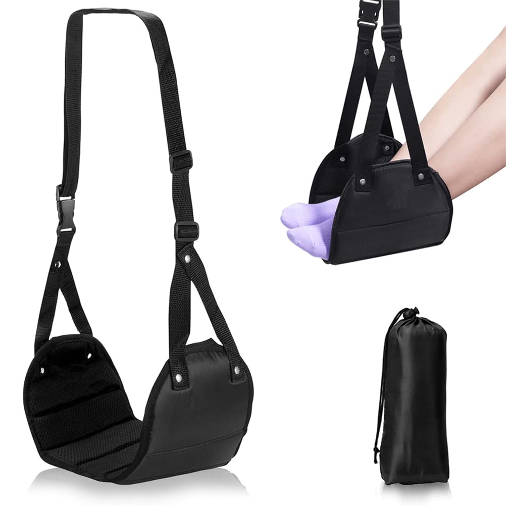 Foot Rest Leg Rest Stool Footrest for Office Desk for Airplane Foot Hammock for Flight