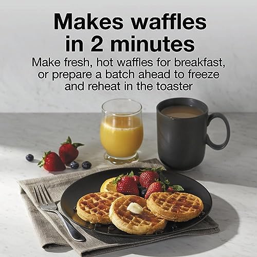 Image of Proctor Silex Mini Waffle Maker With 4 inch Round Non-Stick Grids
