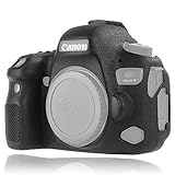 Easy Hood Camera Case Compatible with Canon EOS 6D Mark II DSLR Camera, Soft Silicone Rubber Texture Surface Protective Body Cover Skin Protector for Canon EOS 6D Mark II Digital SLR Camera (Black)