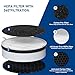 HP125 True HEPA Filter Replacement Set Compatible with Hunter HP125 AirX HEPA Digital Air Cleaner Purifier, Part Number H-HF125-VP H-HF125, 2 HEPA Filter + 4 Activated Carbon Filter