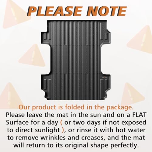 Image of TripleAliners Truck Mat Compatible with 2020-2026 Chevy Silverado /GMC Sierra 2500 3500HD 6.8FT Accessories, Truck Bed Mat Heavy Duty Custom Fit All Weather TPE Pickup Liner, Not for Factory 5th Wheel