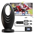 2026 TV Antenna for Smart TV and Old TV, 2800+ Miles Range HD Digital TV Antenna Indoor with 360° Signal Strongest Booster, Supports Local Channels 1080P 4K Reception for Home, RV, Camping (37ft)