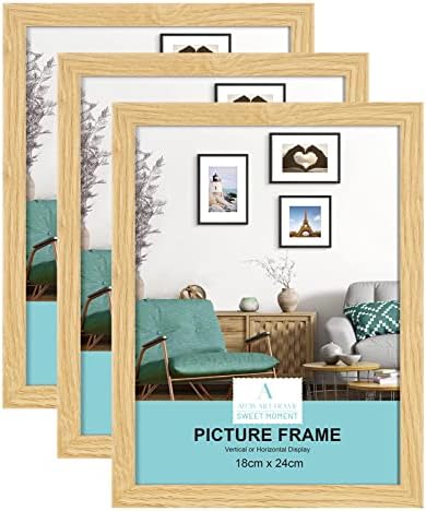 A3 Certificate Picture Frame,2 Pack Black Aluminium Photo Frame with plexiglass for Wall Mount Display,29.7x42 cm,Set of 2