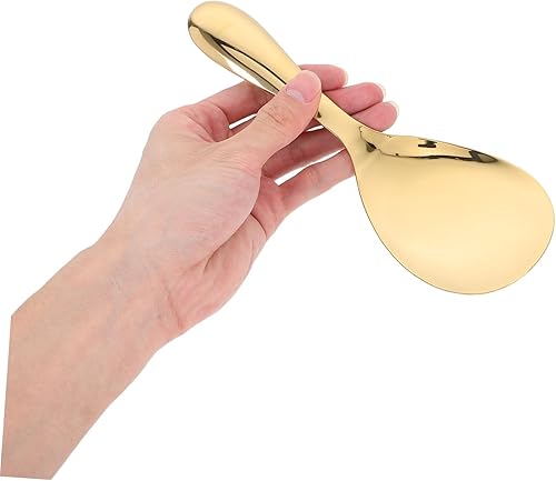 Miniatura 4 de Cuchara de servir de acero inoxidable Cuchara grande para servir arroz para cocina, restaurante, hogar, superficie lisa, artesanía fácil de limpiar