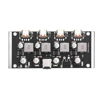 4 Channel4-Channel Pd65W Fast Charging Module Type-C Interface Supports Pd3.0/2.0 Qc3.0/2.0 Fcp AFC Dc5.5 * 2.5 New 2025 High for Reliable Electronic Component