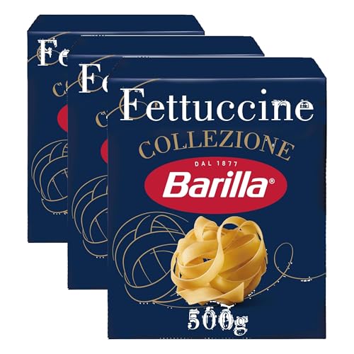 Barilla Pasta Collezione Fettuccine, (1 x 500 g) (Packung mit 3)