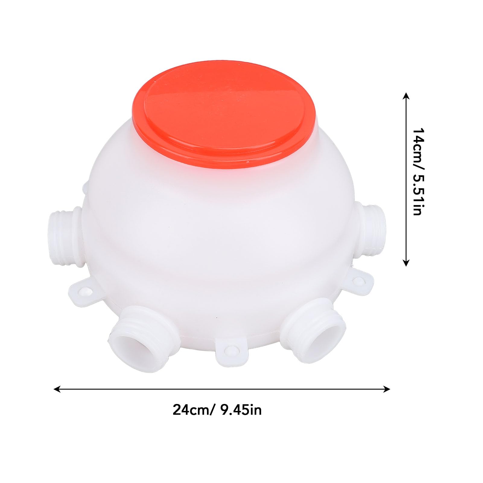 Yctze Cubo para Comedero de Cordero con 6 Tetinas - Comedero para Lechones de 2,5 L Biberón para Ganado - Práctica Jarra y Biberón de Leche de Cordero Alimentación Eficiente de, Lechones y Vacas