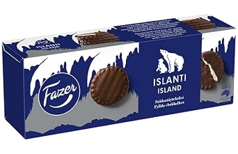 Fazer Islanti chocolate Biscuits 20 Boxes of 142g 100oz