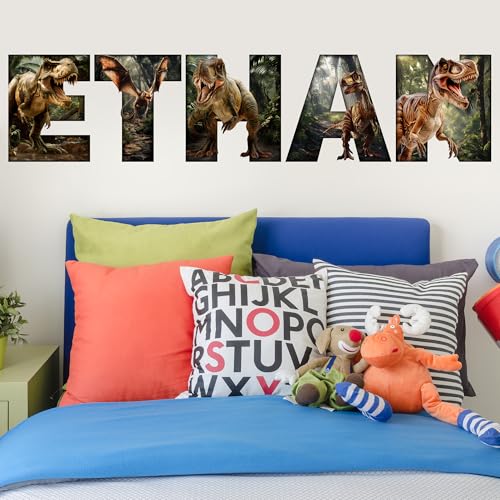 Vinilo decorativo personalizado dinosaurio para pared miniatura 3