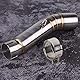 Motorrad Auspuff Mittelrohr,KIMISS 51 mm Motorrad Auspuffrohr Edelstahl Motorrad Slip On Auspuff für CBR500R 2013-2015,für CB500X 2013-2015