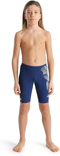 Miniatura 7 de ARENA Performance Jammer MaxLife - Traje de baño con estampado gráfico para niño, hasta la rodilla, para entrenamiento de piscina y competición