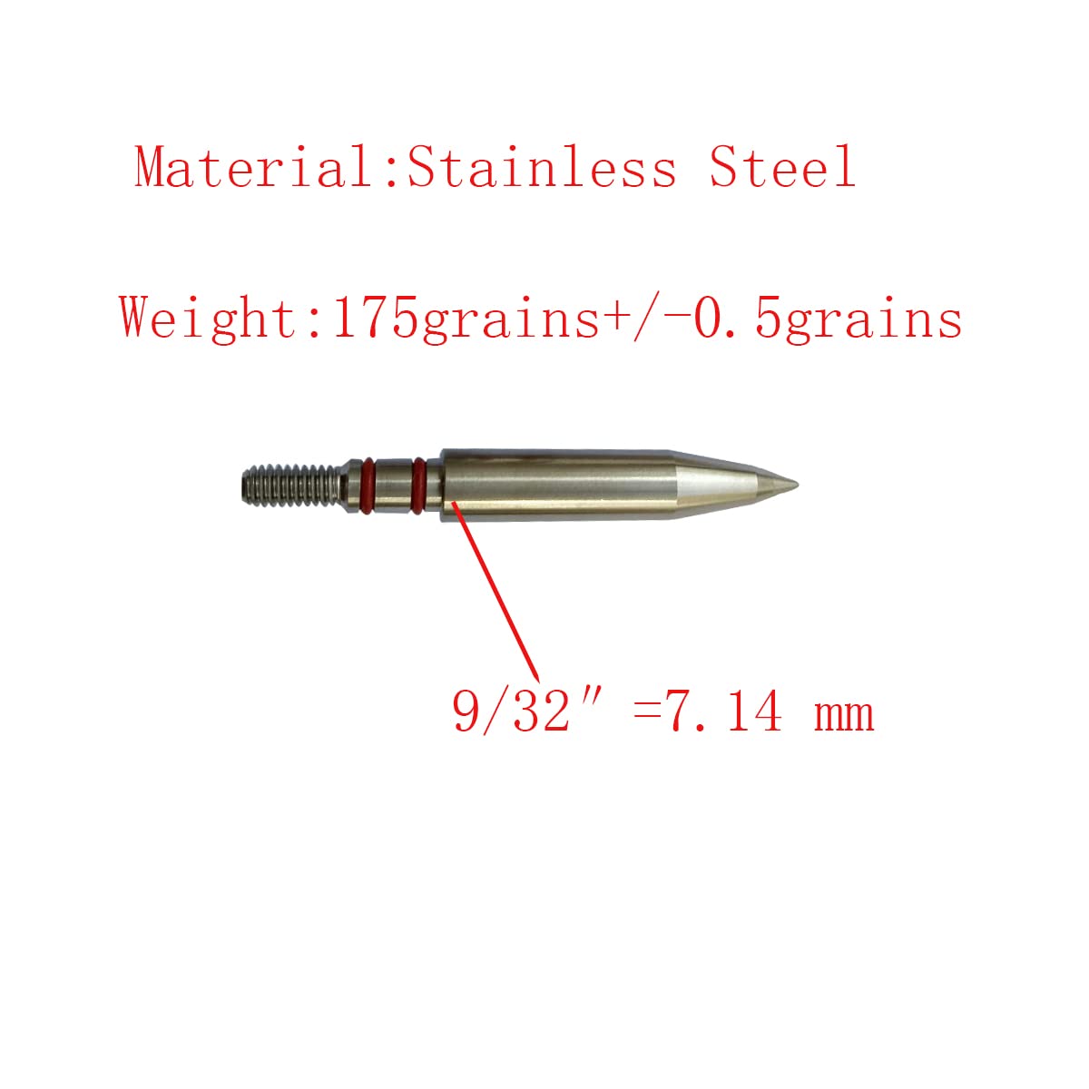 Saunders Field Points 5/16 75 gr. 100 pk.