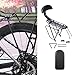 Menolana Bike Rear Cargo Rack Aluminum Alloy, Accessories Durability Back Seat Sturdy Bracket Direct Replaces Carrier Bicycle Carrier, Style D