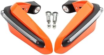 Handlebar Guards Handguard Motorcycle LED Light Handguard for Most 15mm Diameter Handlebar ATV Dirt Bike and Other Models Hand Guards Falling Protection