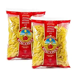Penne Zitoni Rigate Pasta, 500 Gms (Pack of 2)