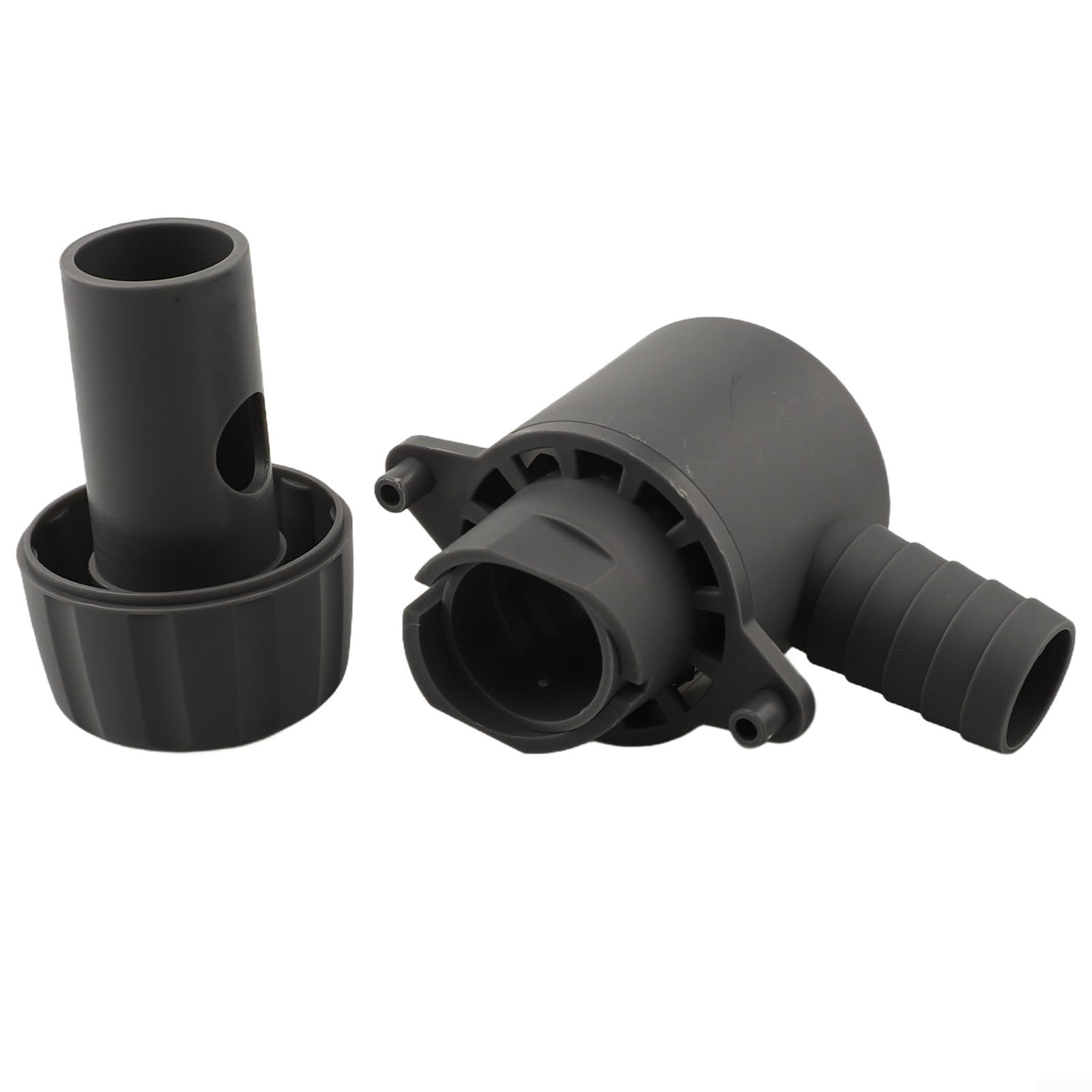 Kit de colector de agua de lluvia de PVC gris para tuberías de 70-110 mm con sistema de drenaje de techo de manguera de 50 cm o 100 cm para superficies de 85 a 90 m² (100 cm)