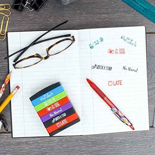 Miniatura 4 de Sello apilable para profesor Juego de 6 sellos de graduación