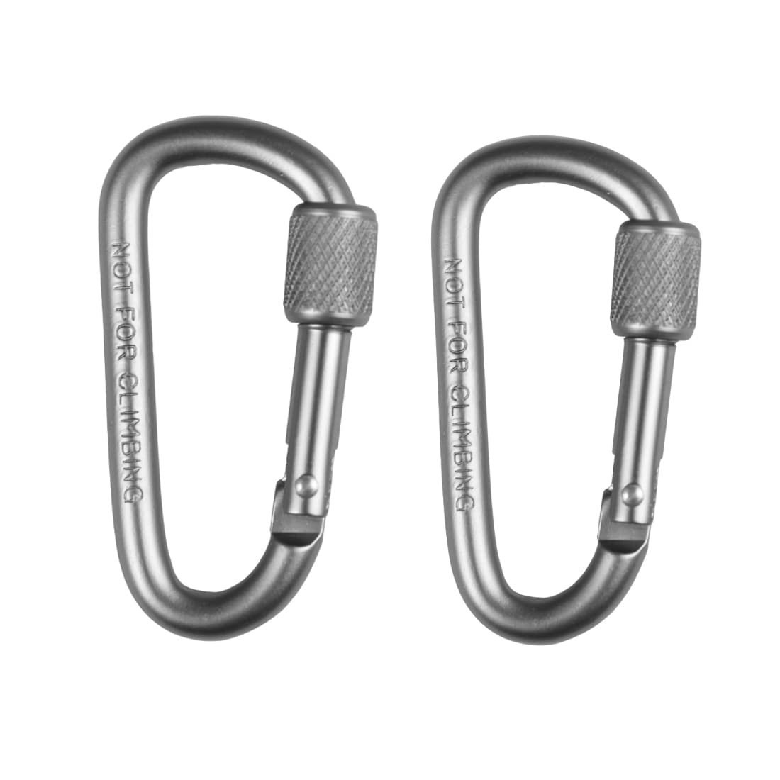 Stealodeal Silver Aluminium Hook with Screw Locking Carabiner (Pack of 2) (B0BSLMN65C) Amazon Price History, Amazon Price Tracker