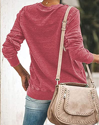 Hantaostyle Women's I'm Fine Everything is Fine Sweatshirts Long Sleeve Sayings Oversized Casual Cute Cat Graphic Blouse Tops2