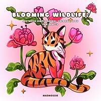 Blooming Wildlife: Aesthetic simple animal coloring book for adults B0D9P66CN7 Book Cover