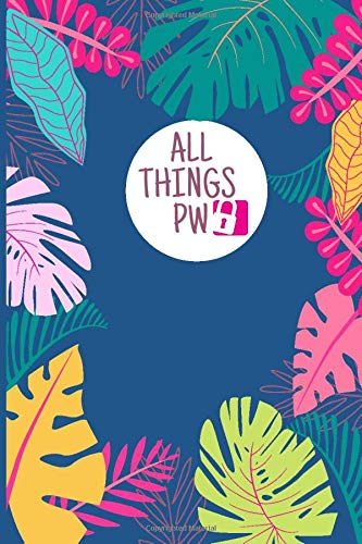 All Things PW Password Book with Alphabetical Tabs: Botanical Password Keeper