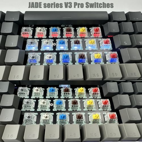 Interruptor Yellow V3 Pro de 3 pines lineal RGB con resorte de doble etapa X JADE, 108 unidades 4