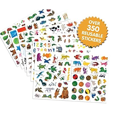 The World of Eric Carle Sticker Book Treasury - Activity Books for kids, 350 reusable stickers, 96 pages of fun Paperback Sticker Book, January 31, 2021