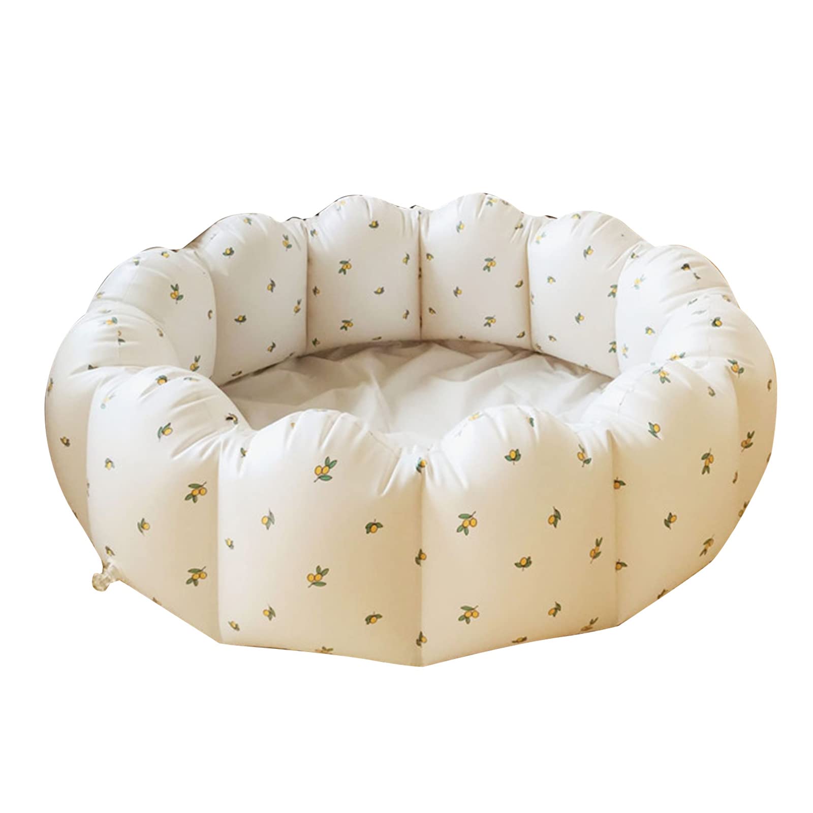 Inflatable Kiddie Pool for, Foldable Baby Balls Pit with Soft Round Baby Playpen, Large Kiddie Pool Toy Small