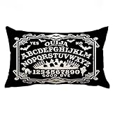 Rguct Halloween Pillow Covers 12x20 Halloween Decorations Vintage Magic Ouija Board Farmhouse Outdoor Pillows Decorative Throw Cushion Case for Home