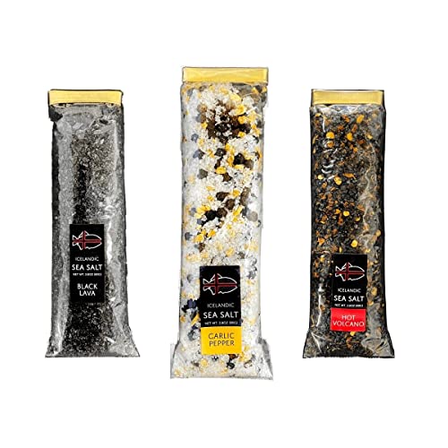 The Essentials Of Iceland - Icelandic Sea Salt Bundle (3 Pack - Bulk Refills) #TOP7