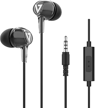 V7 Stereo Earbuds w/Inline Mic
