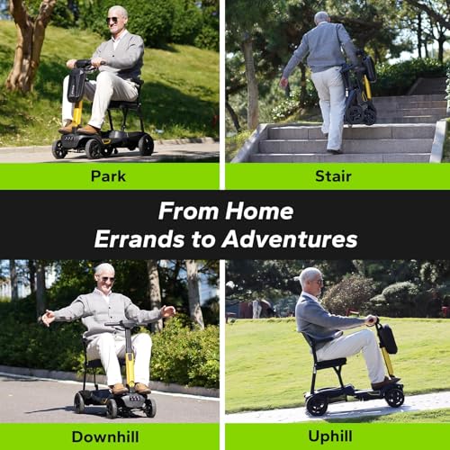 Image of Lightweight Mobility Scooter for Seniors, Powered Mobility Scooter for Adults Portable 37.5 lbs Aluminum Frame | Airline Approved | YL-985S