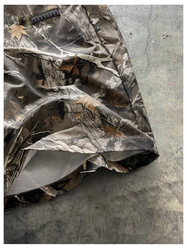 Men's Big and Tall Camo Shorts Drawstring Waist Wide Leg Casual Summer Shorts with Pockets4