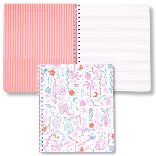 Lilly Pulitzer Self Care Kit, Spa Gift Set for Women with Spa Headband, 2 Face Wash Pads, 2 Wristbands, and Scrunchie (Summer Serenade)