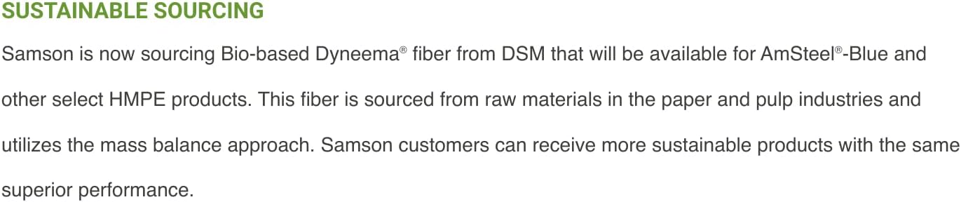 Samson Premium Amsteel Blue Rope 1/8" Multiple Colors, Multiple Lengths, Strong Dyneema Fiber 2,300lb tensile Strength, Torque Free, Low Stretch, 12 Strand, Easy to Splice (1/8" x 100', Black)