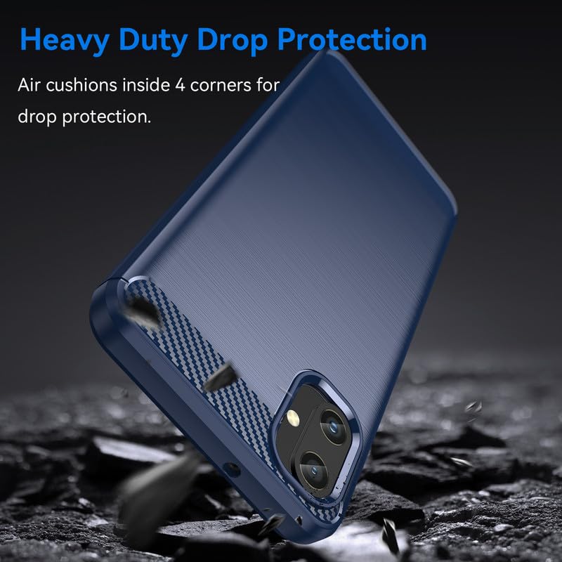 Image of Basic Case for Samsung Galaxy A05 / M05 (Carbon Fibre Blue)