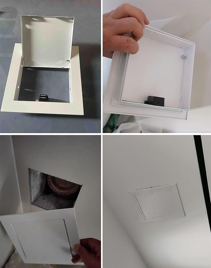 Panel acceso paneles yeso para mantenimiento del hogar ocultando cables e interruptores 6