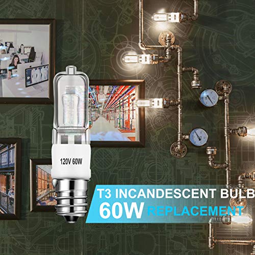Incandescent Bulb 120V 60W Bulb E12 (Candelabra) Base Krypton Light Bulb (4) #TOP5